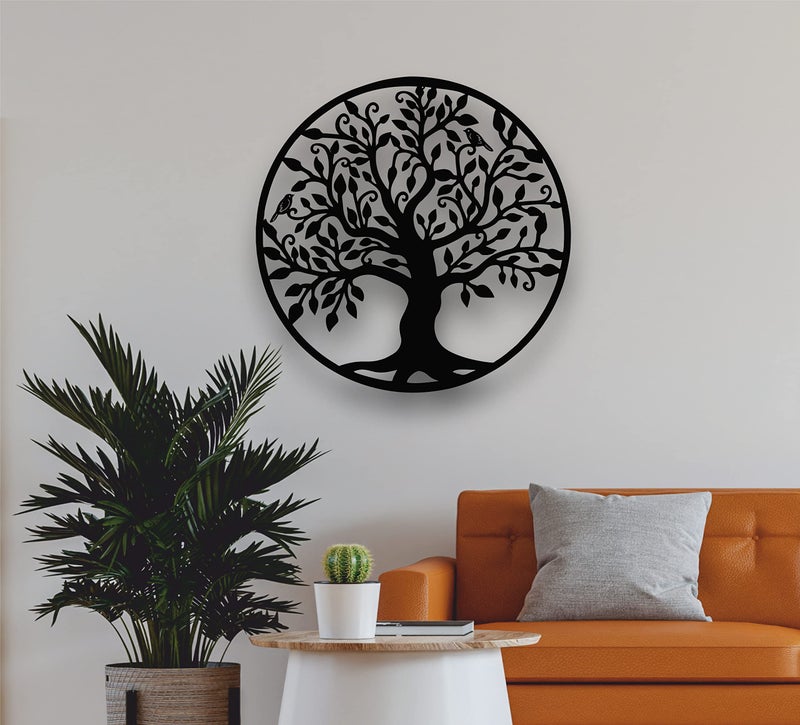DEKADRON Metal Wall Art - Tree of Life - Family Tree Metal Wall Decor Home Office Decoration Bedroom Living Room Decor (23" W x 24" H/58x61cm) - Image 3